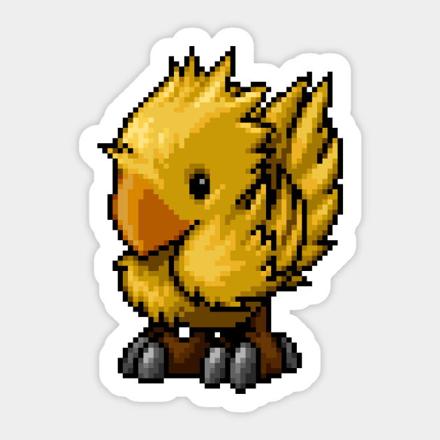 Pixelart Chocobo Sticker by PixelKnight